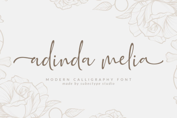 Adinda Melia: A Modern Calligraphy Font for Handmade Creations