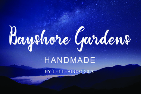 Bayshore Gardens Font for Branding Projects