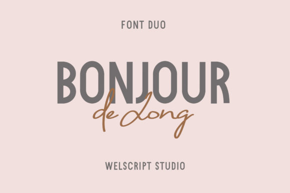 Bonjour De Jong Font for Modern Web Design