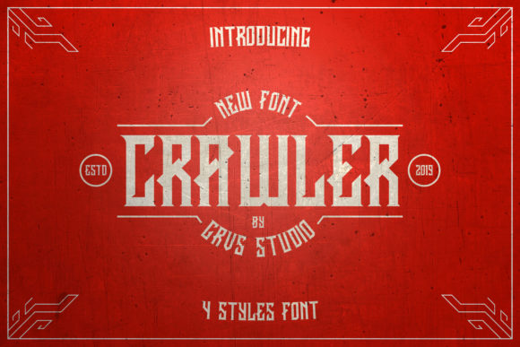 Crawler Font for Editorial Design