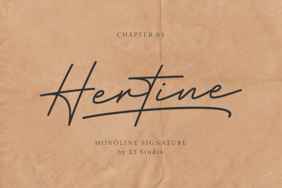 Hertine: A Versatile Script Font for Campaign Creatives