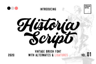 Historia: A Playful Script Font for Polished Branding