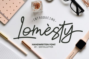 Lomesty Script Font for Handmade Creations