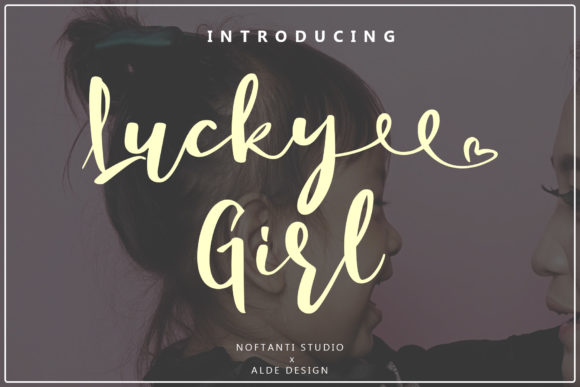 Lucky Girl Script Font for Editorial Design
