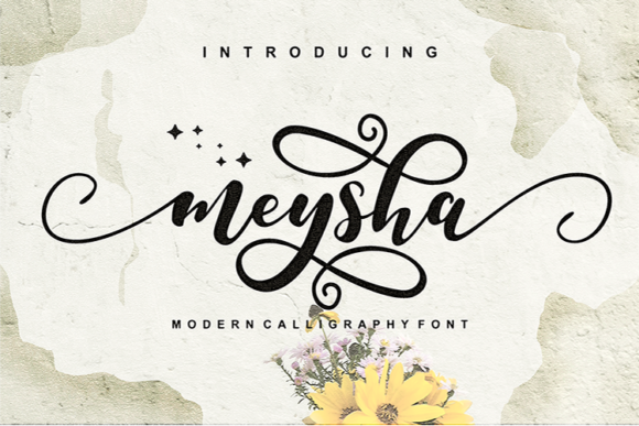 Meysha Script Font for Editorial Design