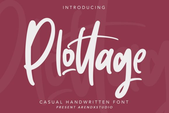 Plottage: A Bold Script Font for Modern Web Design