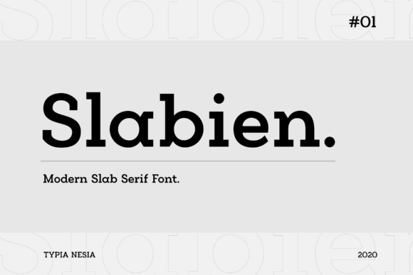Slabien: A Modern Slab Serif Font for Editorial Design