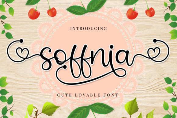 Soffnia Script Font for Romantic Branding and Design