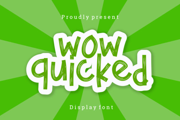 Wow Quicked: A Playful Script Font for Digital Marketing